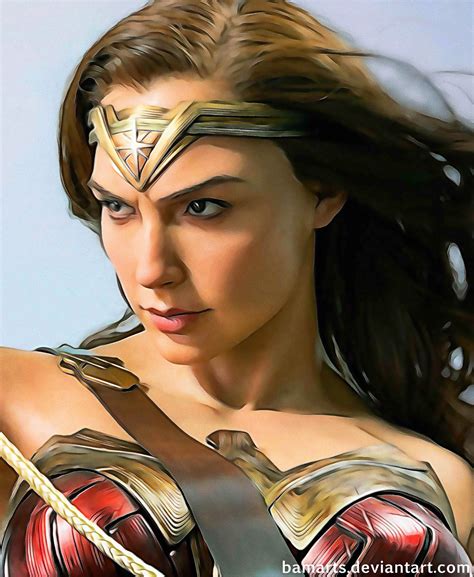 Wonder Woman Gal Gadot Detail By Bamarts On Deviantart