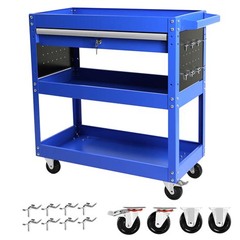 Rolling Tool Cart Premium 1-Drawer Utility Cart - Heavy Duty Industrial ...