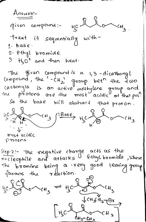 Solved Provide The Complete Mechanism Using Curved Arrow Formalism To