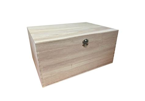 Seconds Quality Cm Deep Wooden Box With Silver Clasp Wbm