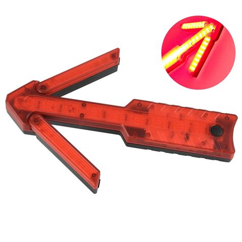 Led Safety Arrow Traffic Rechargeable Flashing Guide Warning Light