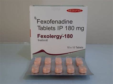 Fexofenadine Tablet Ip 180 Mg 10 X10 Pack at 900.00 INR in Vasai ...