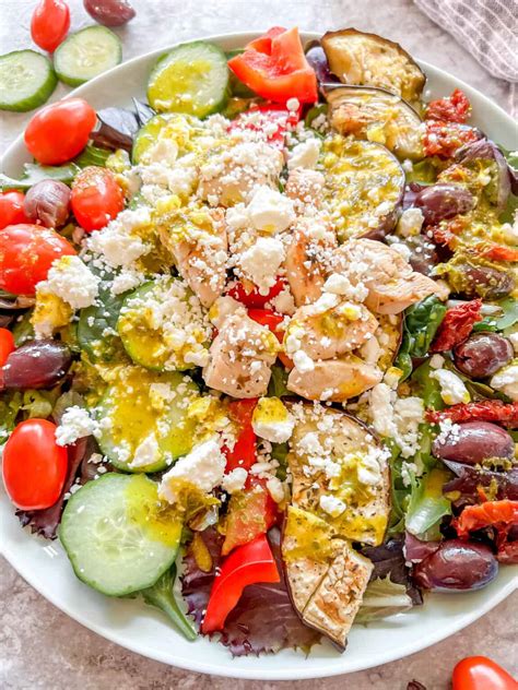 The Best Grilled Chicken Greek Salad Perchance To Cook