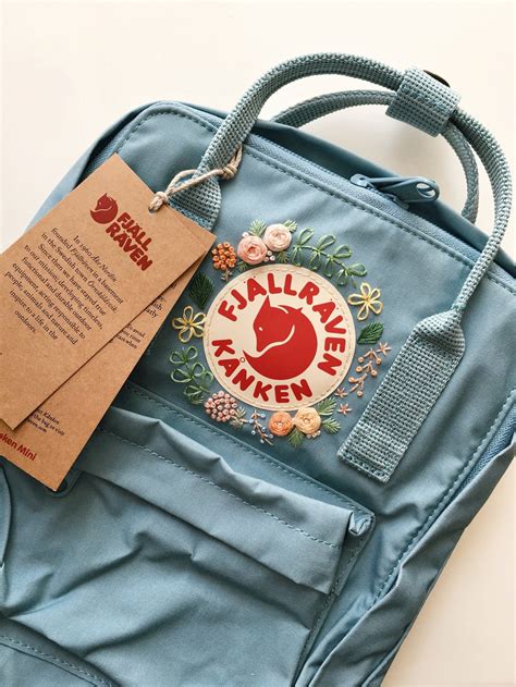 Fjallraven Kanken Embroidery Backpack Etsy Mochila Kanken Fjallraven