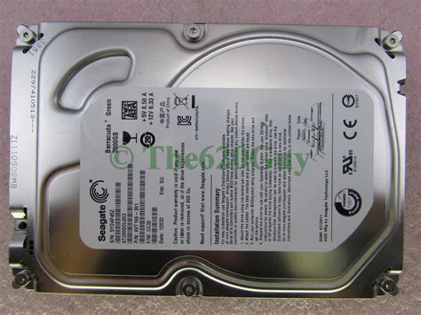 Seagate ST2000DL003 Barracuda Green 2TB 2000GB Hard Drive 5900RPM 64MB ...