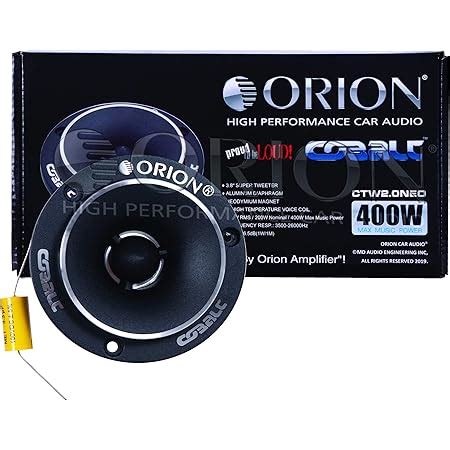 Orion Cobalt Neodymiun Bullet Tweeter Par De Altavoces Est Reo De Coche