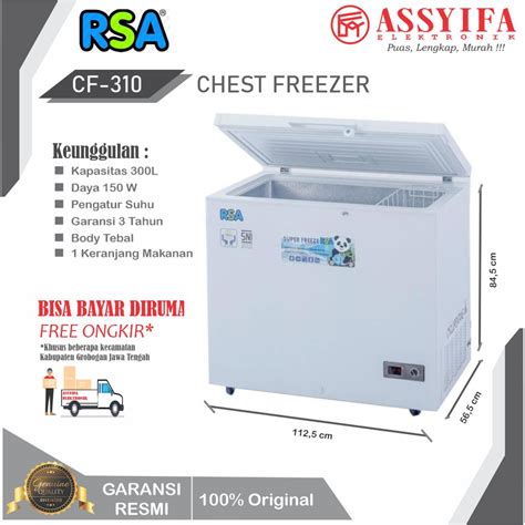 Jual Freezer Box Rsa Cf L Lemari Pembeku Liter By Gea Baru