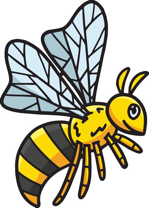 Bee Cartoon Colored Clipart Illustration 23088309 Vector Art at Vecteezy