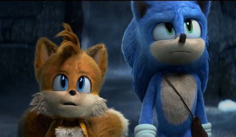 Sonic The Hedgehog And Tails Are Standing Next To Each Other In An