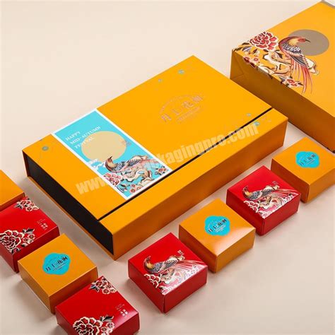 Custom Single Snowskin Mooncake Box D Magnetic Gift Packaging D