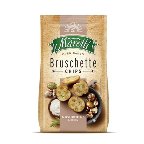 Chipsy chlebowe Bruschetta Maretti grzyby w śmietanie 70g Megasam24 pl