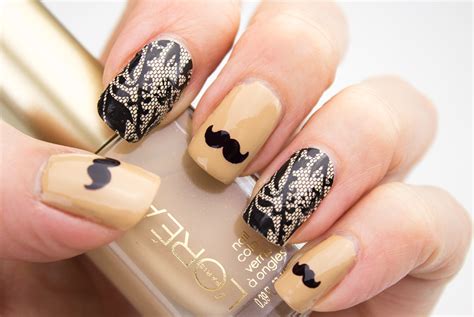 Movember Is Not Just For Men Moustache Inspired Nail Art