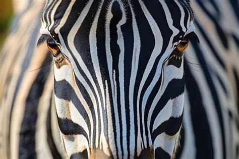 Premium Photo Zebra S Stripes And Eyes Captured In Close Up Views