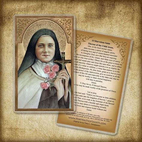 St. Therese of Lisieux Prayer Card Carmelite - Etsy