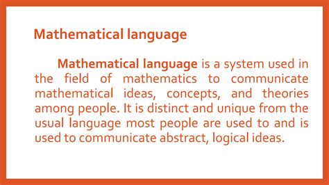 Solution Mathematical Language And Mathematical Symbols Studypool