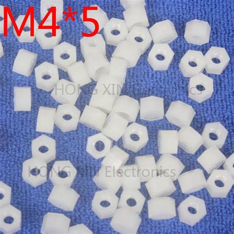 M45 White 1pcs Nylon Standoff Spacer Standard M4 Plastic Female Female 5mm Standoff Repair