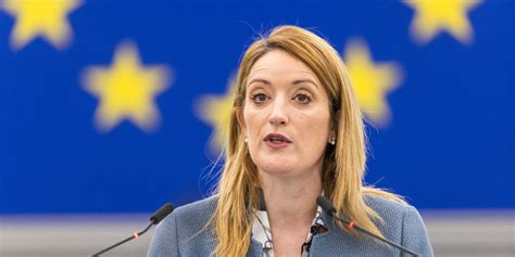 Parlement européen la présidente Roberta Metsola publie la liste de