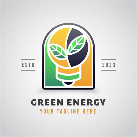 Dise O De Logotipo De Energ A Renovable Vector Gratis