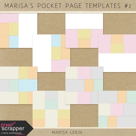 Marisa S Pocket Templates Kit By Marisa Lerin Graphics Kit