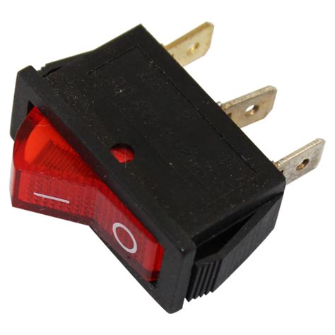 Spst Illuminated Rocker Switch Wiring : SPST ON/OFF Red Illuminated ...