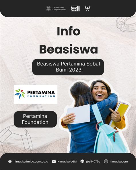 Info Beasiswa Pertamina Sobat Bumi Himatika Ugm