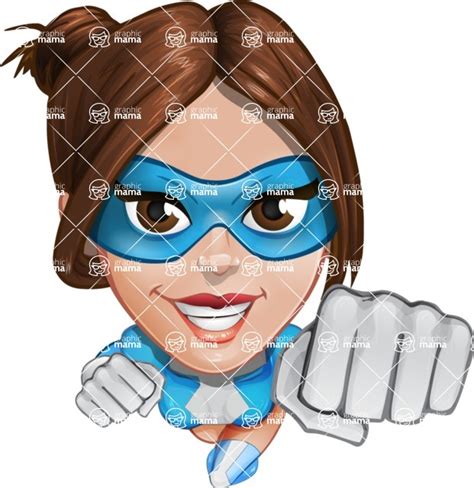 Super Woman Cartoon Vector Hero Character Fly 1 Graphicmama