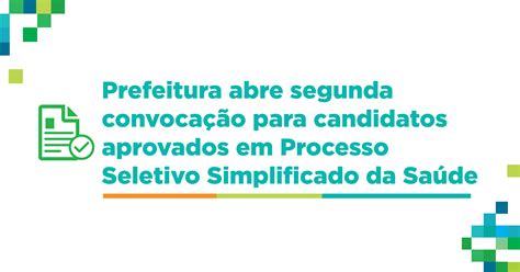 Prefeitura Abre Segunda Convoca O Para Candidatos Aprovados Em