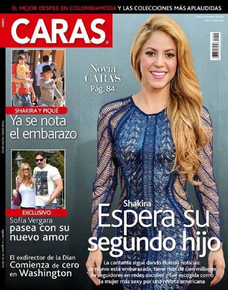 shakira caras magazine  august  cover photo colombia