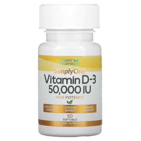 Vitamin D 3 50000 Iu 50 Softgels Lazada Ph