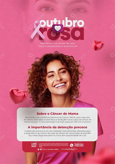 Outubro Rosa Mês De Prevenção Contra O Câncer De Mama Não Deixe Sua