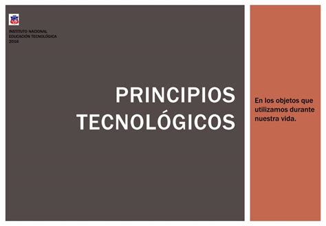 Pdf Principios Pdf Fileprincipios Tecnol Gicos En Los Objetos Que