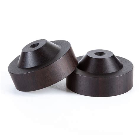 SP0008 4PCS Preffair 33mmx16mm Speaker Spike Isolation Ebony Wood Stand