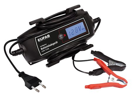 Eufab Chargeur De Batterie Intelligent 6 12 V Berger Camping