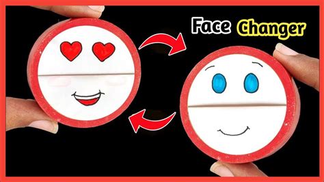 How To Make Face Changing Toy Easy Paper Rotating Toy New Colour