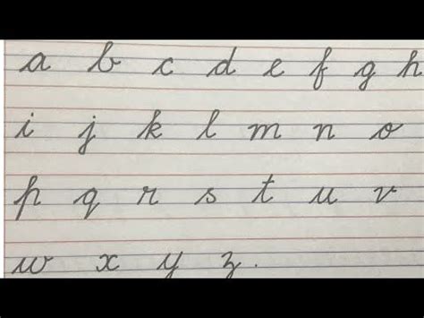 How to write cursive small letters step by step | cursive small letters ...