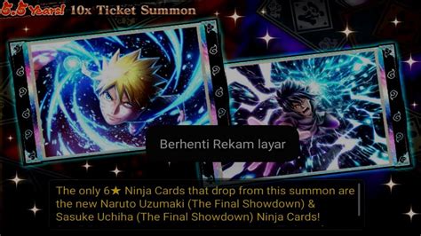 Nxb Nv Summon Ticket Summon Lucky Naruto X Boruto Ninja