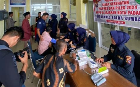 Biddokkes Polda Sumbar Gelar Pemeriksaan Kesehatan Bagi Petugas PPK