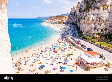 Tropea Kalabrien Italien 07 September 2019 Rotonda Strand Voller