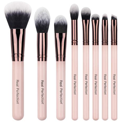 Amazon Real Perfection Pcs Makeup Brushes Pink Makeup Brush Set