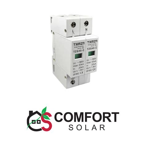 TOMZN TZG40 C 2P AC SPD House Surge Protector Comfort Solar