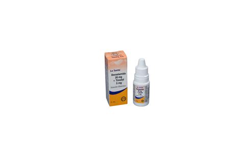 Dorzolamida Timolol Solución Oftálmica 20 5 mg Caja Con Frasco Con