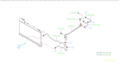 Subaru Forester Automatic Transmission Oil Cooler Hose Sa
