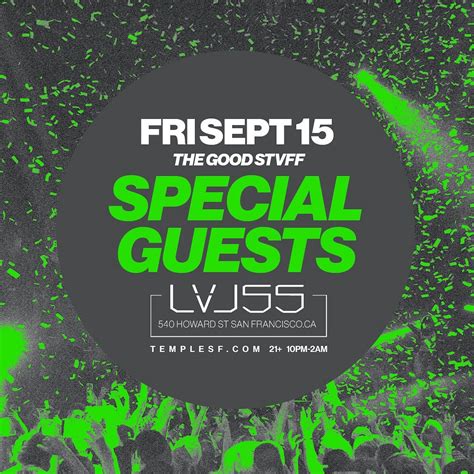 The Good Stvff Lvl Tickets At Temple Nightclub In Sf By Temple