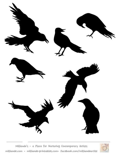 Printable Crow Template