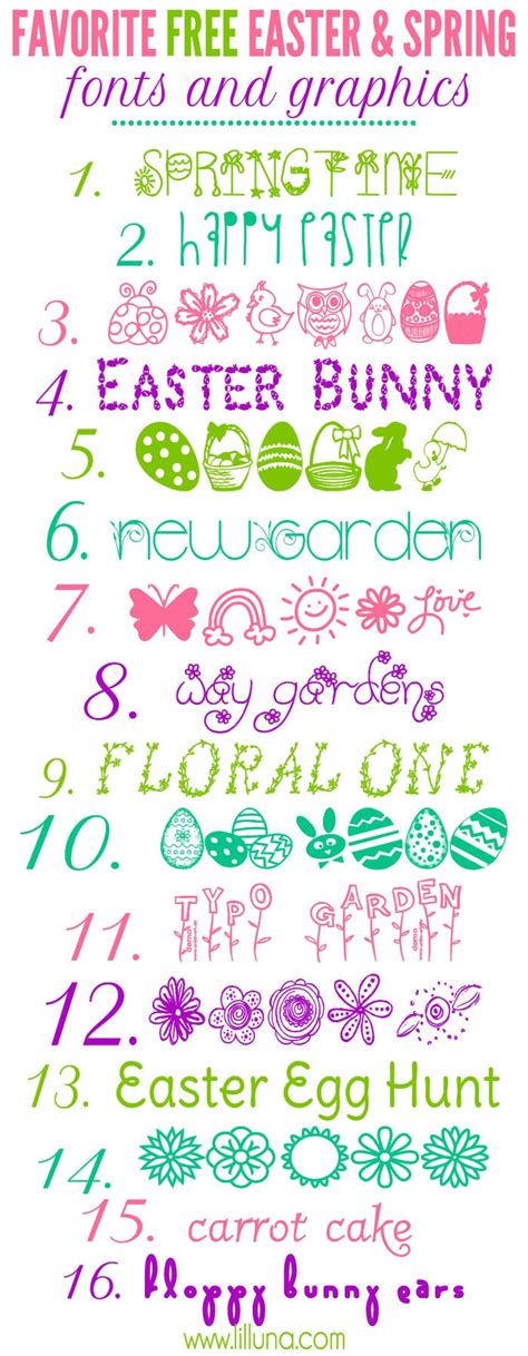 Free Easter and Spring Fonts – Let's DIY It All – With Kritsyn Merkley