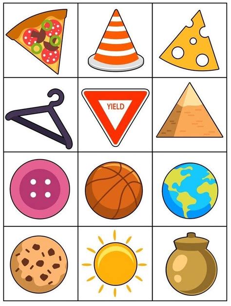 A Printable Worksheet For Kids To Learn The Shapes And Colors Of Objects