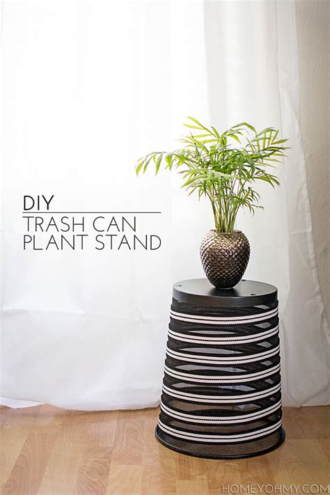 DIY Trash Can Plant Stand - Homey Oh My