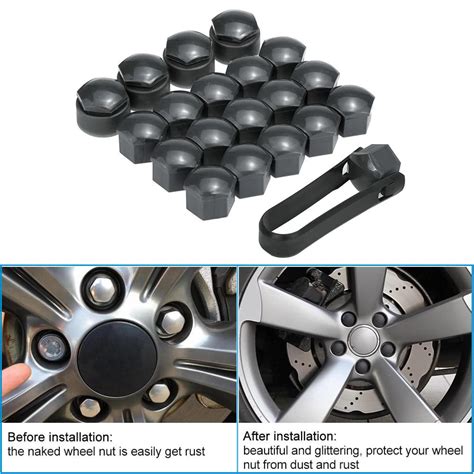 Buy Set Of Pcs Universal Mm Car Wheel Nut Bolt Covers Locking Caps