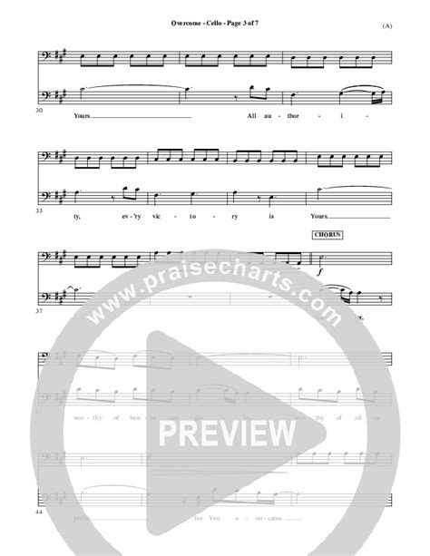 Overcome Cello Sheet Music Pdf Jon Egan Praisecharts