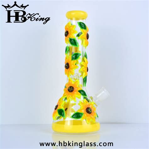 Discover The Hbking Kq A Luminous D Sunflower Beaker Bong That